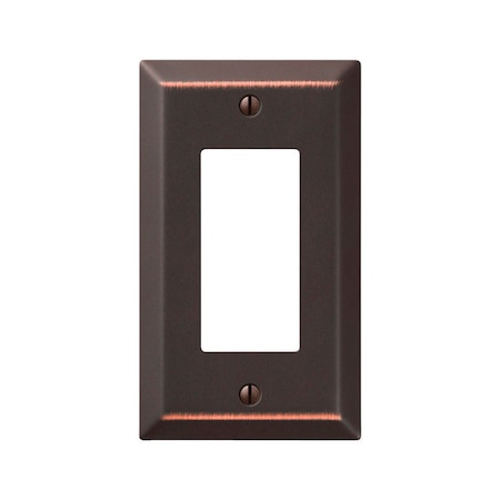 Amerelle Wall Plate, Number of Gangs: 1 Stamped Steel, Aged Bronze Finish, Bronze 163RDB